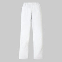 KAZEN メンズパンツ（裏付） 医療白衣 ホワイト L 845-40（直送品）