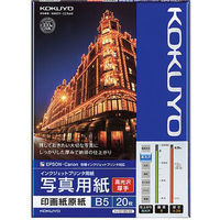 コクヨ インクジェットプリンタ用紙 写真用紙（高光沢・厚手 KJ-D11B5-20 1セット（100枚：20枚入×5袋）