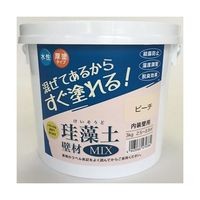 フジワラ化学 珪藻土壁材MIX 3kg ピーチ #47038 1個 63-5648-41（直送品）