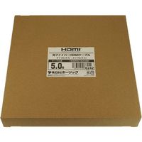 ホーリック 光ファイバー HDMIケーブル 5m ブラック HDM50-624BK 1本 65-1794-18（直送品）