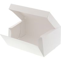 HEIKO サイドオープンケーキ箱 白 ポケット付
