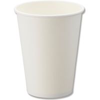 シモジマ ペーパーカップ　１２　ホワイト　アイス・ホット兼用　50個／袋 004535992 1セット(1000個：50個入×20)