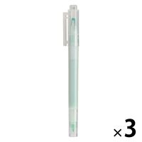 無印良品 窓付き蛍光ペン 緑 1セット（3本） 良品計画