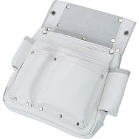 コヅチ 仮枠釘袋サイドポケット付 白 SH-512 1個（直送品）