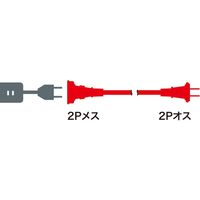 サンワサプライ 電源延長コード（抜け止め） TAP-EX12-20BKN 1個