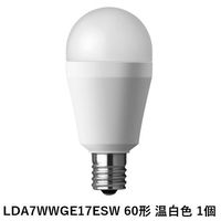 パナソニック LED電球広配光タイプE17口金60W相当温白色 LDA7WWGE17ESW 1個