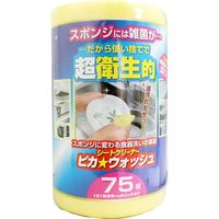 シートクリーナー ピカウォッシュ 75枚入　75枚入×6セット 東京企画販売（直送品）