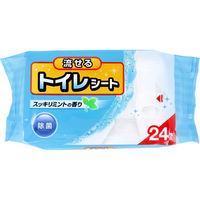 コットン・ラボ 流せるトイレシート スッキリミントの香り 24枚入　24枚入×40セット（直送品）