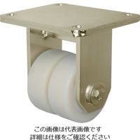 シシクSISIKUアドクライス シシク 低床重荷重用双輪キャスター 固定 100径 BSD-GSPO-100K 1個 466-0455（直送品）