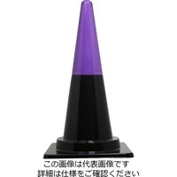 トーアン ツートンコーン7B 紫/黒 33-877 1セット(5本)（直送品）