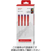 PB SWISS TOOLS ピービ―スイスツールズ 4本組 スイスグリップ 精密六角ドライバーセット ペーパーボックス入 8625.CBB 1セット（直送品）