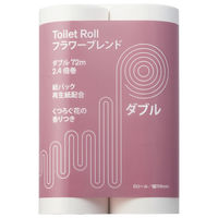 トイレットペーパー ダブル72m 再生紙配合 6ロール FSC認証 香り付　日本製紙クレシア共同企画アスクルオリジナル