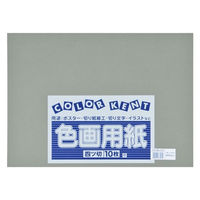 大王製紙 再生色画用紙 ４ツ切 10枚 くらい灰色 B-54 1冊（直送品）