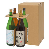 【100サイズ】一升瓶用宅配箱4本用 縦238×横235×高さ445mm 1梱包（5枚入） 749240 スマイル