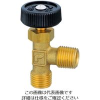 エスコ R 1/4”x 8mm ニードルバルブ(樹脂ハンドル) EA426CG-1 1セット(10個)（直送品）