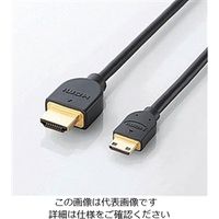 エスコ 2.0m HDMIケーブル(片側mini HDMI端子) EA940PM-12 1セット(4m:2m×2本)（直送品）