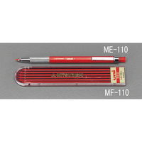 エスコ 2.0mm シャープペンシル替芯(6本/赤) EA765MF-110 1セット(120本:6本×20セット)（直送品）