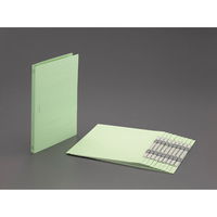 エスコ A4 フラットファイル(緑/10冊) EA762CD-59A 1セット(100冊:10冊×10箱)（直送品）