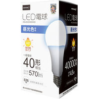 磁気研究所 LED電球 40W相当 全方向 4万時間タイプ 昼光色 E26口金 HDLED40W6500K 1セット（10個）