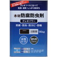 和信ペイント #800355 クレオパワー ブラウン 14kg　1缶（直送品）