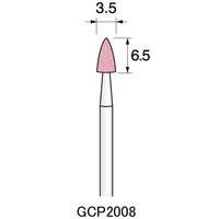 アルゴファイルジャパン PA砥石(軸付砥石ピンクアランダム) GCP2008 12個 1セット(60個:12個×5パック)（直送品）