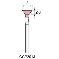 アルゴファイルジャパン PA砥石(軸付砥石ピンクアランダム) GCP2013 12個 1セット(60個:12個×5パック)（直送品）