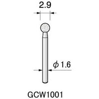 アルゴファイルジャパン WA/1.6軸砥石(軸付砥石ミニ ホワイトアランダム) GCW1001 12個 1セット(60個:12個×5パック)（直送品）