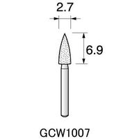 アルゴファイルジャパン WA/1.6軸砥石(軸付砥石ミニ ホワイトアランダム) GCW1007 12個 1セット(60個:12個×5パック)（直送品）