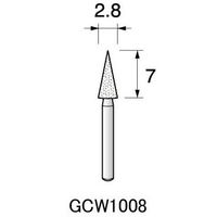 アルゴファイルジャパン WA/1.6軸砥石(軸付砥石ミニ ホワイトアランダム) GCW1008 12個 1セット(60個:12個×5パック)（直送品）