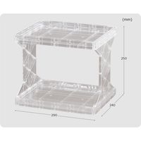 TGグッドラック ２段透明（１台入）/TG035-　035-0001　1台（直送品）