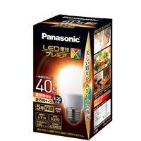 パナソニック LED電球 プレミアＸ 一般電球タイプ（E26口金） 40W形 全配光 電球色 LDA5L-D-G/S/Z4（わけあり品）