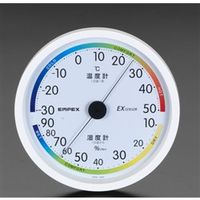 エスコ 162mm 温度・湿度計 EA728EB-33 1セット(3個)（直送品）