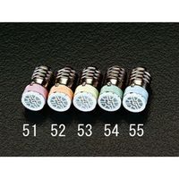 エスコ AC/DC 6V/E10(23mm) LEDランプ(アンバー) EA940DE-53 1セット(15個)（直送品）