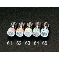 エスコ AC/DC12V/E10(23mm) LEDランプ(オレンジ) EA940DE-62 1セット(15個)（直送品）