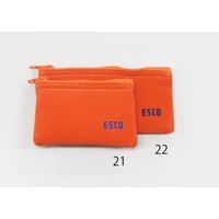 エスコ 140x 70mm 小物袋(オレンジ) EA509AD-22 1セット(30枚)（直送品）
