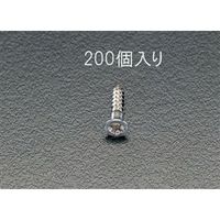 エスコ 2.7x 16mm 皿頭木ねじ(ステンレス製/200本) EA949EA-8 1セット(2000本:200本×10箱)（直送品）