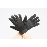 エスコ [LL] 手袋(合成皮革・滑り止付/黒) EA353CM-54 1セット(5双)（直送品）