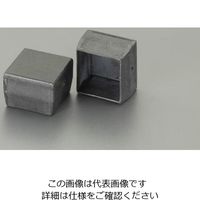 エスコ 20x 20mm 角型保護キャップ(クロ/2個) EA983FP-42B 1セット(40個:2個×20パック)（直送品）