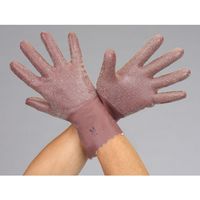 エスコ [LL] 手袋(天然ゴム) EA354GE-63 1セット(10双)（直送品）