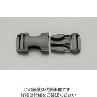 エスコ 25mm バックル(プラスチック製・5個) EA628RA-225 1セット(75個:5個×15袋)（直送品）