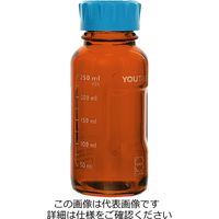 柴田科学 ユーティリティーねじ口びん 茶褐色 水キャップ付 250mL 017320-250A 1箱(4個)（直送品）