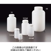 サンプラテック PE広口瓶 20ml ※ケース販売(400本入り) 02080c 1箱(400個)（直送品）