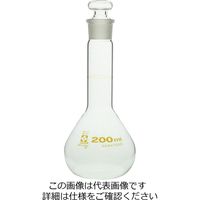 柴田科学 メスフラスコ 短形 200mL 1個 023080-200（直送品）