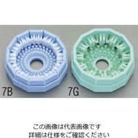 エスコ 96x96x40mm ネイルブラシ・除菌(一般用/緑) EA928AG-7G 1セット(10個)（直送品）