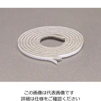 エスコ 6x4mm/2m すき間用モヘアシール材(グレー) EA944KD-101 1セット(15巻:1巻×15本)（直送品）