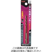 エスコ 4.0mm ドリルビット(1/4”六角軸/CoーHSS) EA824DJ-4 1セット(10パック)（直送品）