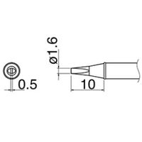 エスコ φ1.6mm 交換用こて先 (EA304AL用) EA304AL-19 1セット(4個)（直送品）