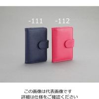 エスコ [120枚] カード・名刺ホルダー(ローズ) EA762CJ-122 1セット(10冊)（直送品）