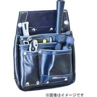 三共コーポレーション DBLTACT 本革釘袋 DTL-07-BK 582501 #582501 1個（直送品）