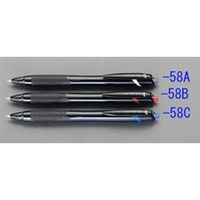 エスコ 0.7mm ボールペン(黒) EA765MG-58A 1セット(40本)（直送品）